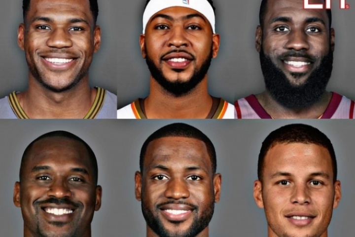 球星脸二混一 看看你能猜对几个？