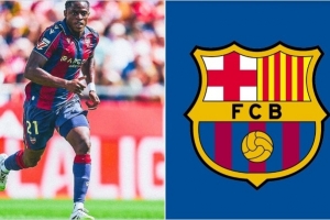 巴萨有意！阿斯谈莱万特前锋艾永合同：解约金3000万，含转会分成