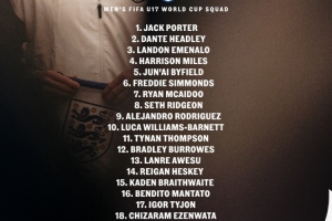 首次扩军至48支队！英格兰U17世界杯名单：麦卡杜、巴尼特入选