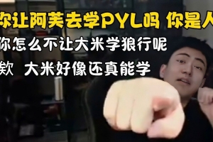 张硕对线弹幕：让阿芙学PYL你怎么不说让大米学狼行 好像还真行！